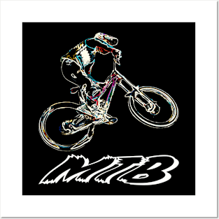 mtb bmx downhill Posters and Art